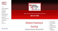 Desktop Screenshot of modernheatinginc.com